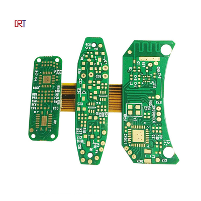 OEM 2 Layer Rigid Flex PCB Design Service Green Solder Mask