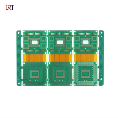 OEM 2 Layer Rigid Flex PCB Design Service Green Solder Mask