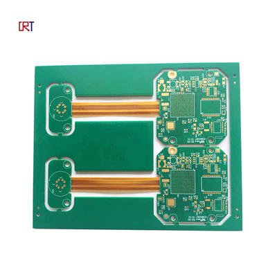 OEM 2 Layer Rigid Flex PCB Design Service Green Solder Mask