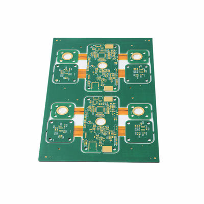 OEM 2 Layer Rigid Flex PCB Design Service Green Solder Mask